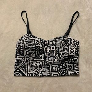 Tribal crop top